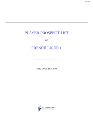 2012-13 French Ligue 1: Top Prospects
